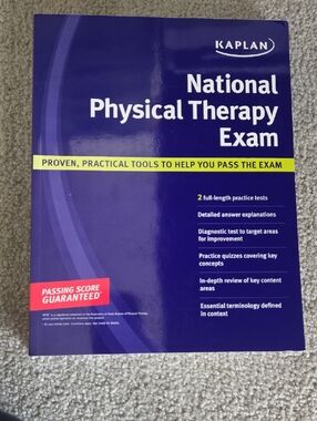 Kaplan National Physical Therapy Exam Review - Purple with Yellow Accent